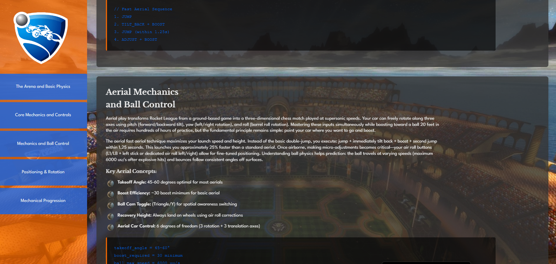  screenshot of field guide